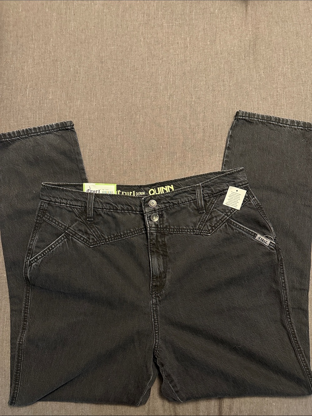 Women’s Quinn by Cruel Denim  Black washed Relaxed Jeans